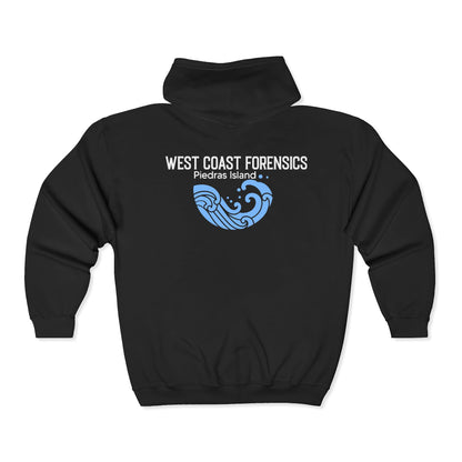 West Coast Forensics zip hoodie! Personalize it. (Unisex Heavy Blend™ Full Zip Hooded Sweatshirt)