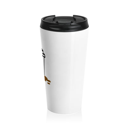 Stainless Steel Travel Mug - "Coffee Books Murder"